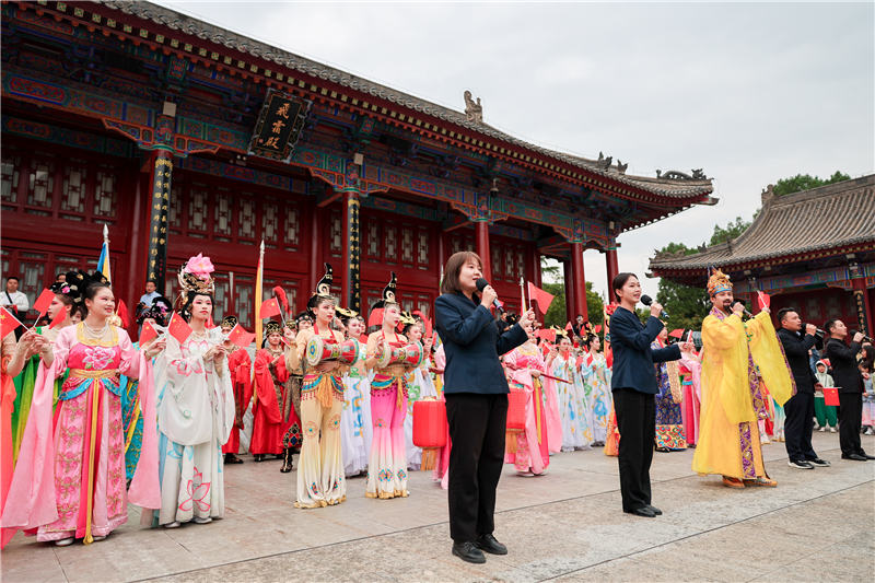 長假期間，華清宮景區(qū)策劃了一系列精彩的“文化大餐”。華清宮景區(qū)供圖